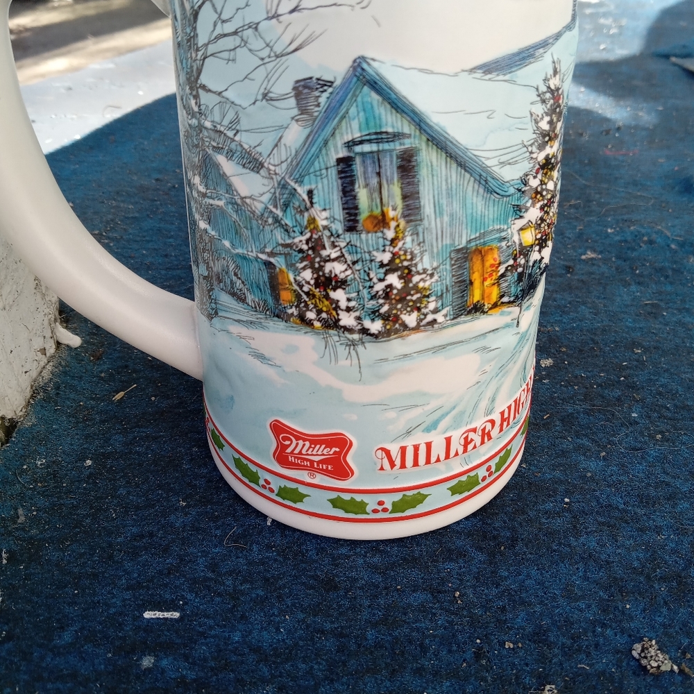 Winter Winderland Miller High Life Large Beer Stein collectable limited edition
